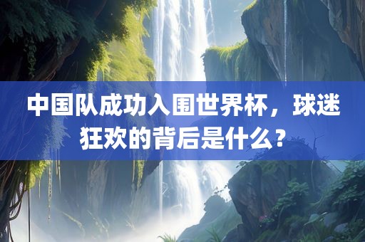 中国队成功入围世界杯，球迷狂欢的背后是什么？