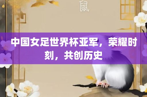 中国女足世界杯亚军，荣耀时刻，共创历史