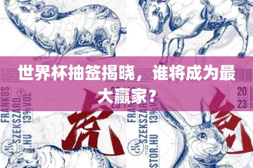 世界杯抽签揭晓，谁将成为最大赢家？眉山市正发家政服务有限公司