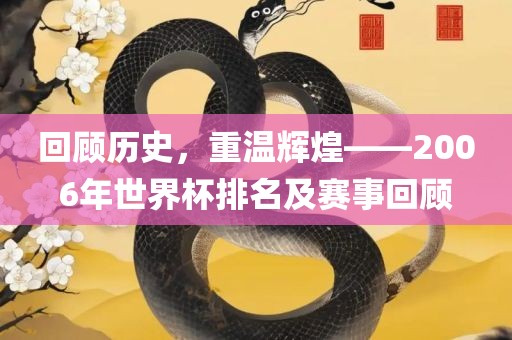 回顾历史，重温辉煌——2006年世界杯排名及赛事回顾