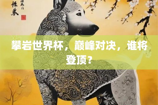 攀岩世界杯，巅峰对决，谁将登顶？