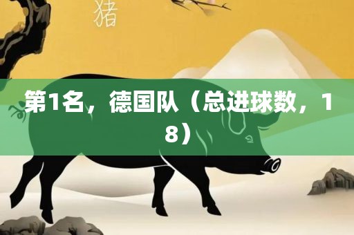 第1名，德国队（总进球眉山市正发家政服务有限公司数，18）