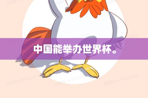 中国能举办世界杯。