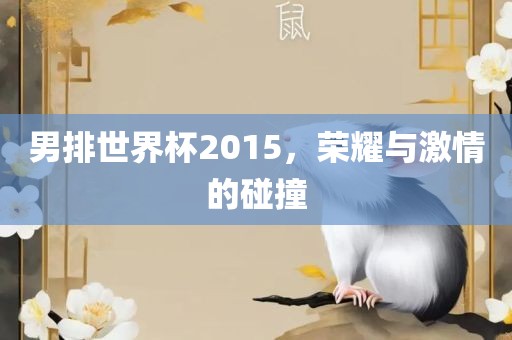 男排世界杯2015，荣耀与激情的碰撞