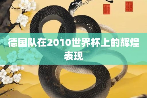 德国队在2010世界杯上的辉煌表现眉山市正发家政服务有限公司