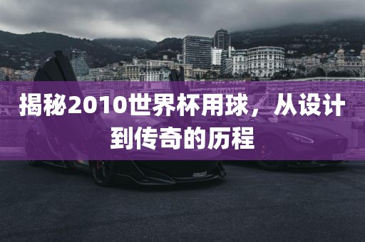 揭秘2010世界杯用球眉山市正发家政服务有限公司，从设计到传奇的历程