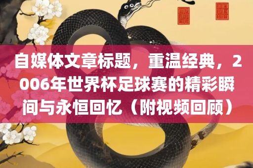 自媒体文章标题，重温经典，2006年世界杯足球赛的精彩瞬间与永恒回忆（附视频回顾）
