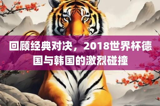 回顾经典对决，2018世界杯德国与韩国的激烈碰撞
