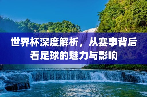 世界杯深度解析，从赛事背后看足球的魅力与影响
