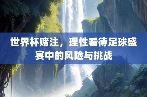 世界杯赌注，理性看待足球盛宴中的风险与挑战