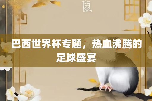巴西世界杯专题，热血沸腾的足球盛宴