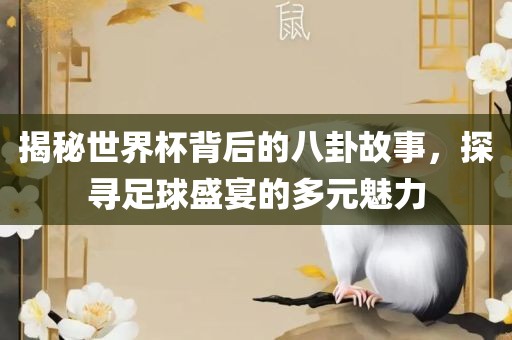 揭秘世界杯背后的八卦故事，探寻足球盛宴的多元魅力眉山市正发家政服务有限公司