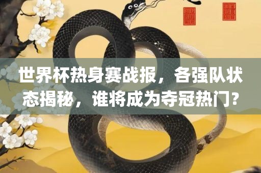 世界杯热身赛战报，各强队状眉山市正发家政服务有限公司态揭秘，谁将成为夺冠热门？