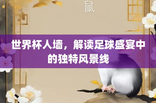 世界杯人墙，解读足球盛宴中的独特风景线