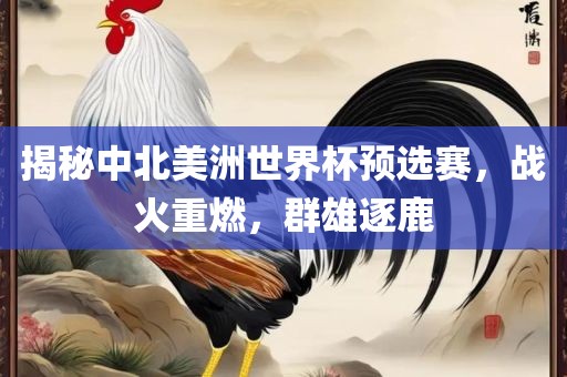 揭秘中北美洲世界杯预选赛，战火重燃，群雄逐鹿眉山市正发家政服务有限公司