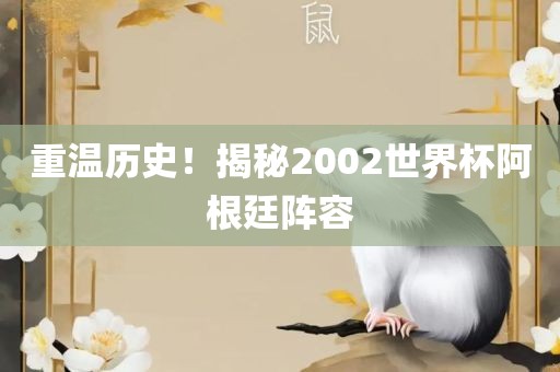 重温历史！揭秘2002世界杯阿根廷阵容