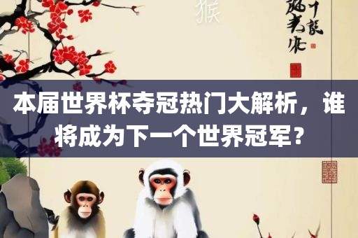本届世界杯夺冠热门大解析，谁将成为下一个世界冠军？