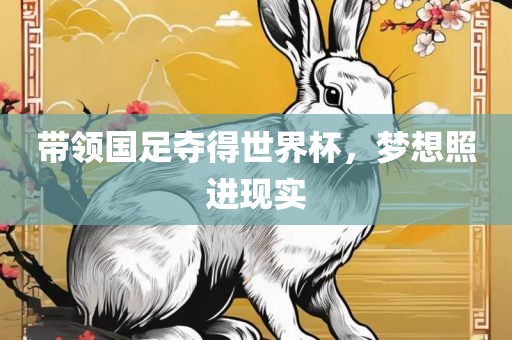带领国足夺得世界杯，梦想照进现实