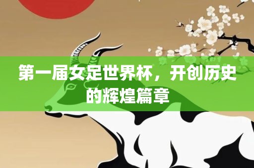 第一届女足世界杯，开创历史的辉煌篇章