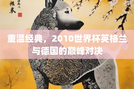 重温经典，2010世界杯英格兰与德国的巅峰对决眉山市正发家政服务有限公司