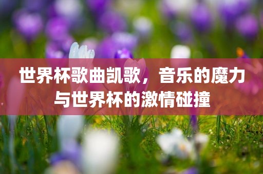 世界杯歌曲凯歌，音乐的魔力与世界杯的激情碰撞