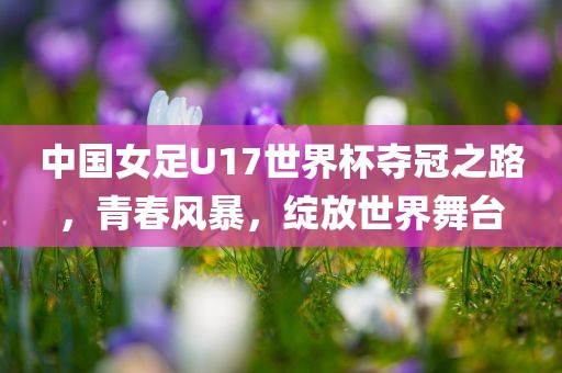 中国女足U17世界杯夺冠之路，青春风暴，绽放世界舞台