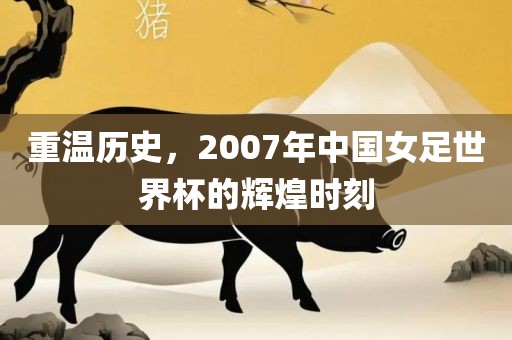 重温历史，2007年中国女足世界杯的辉煌时刻