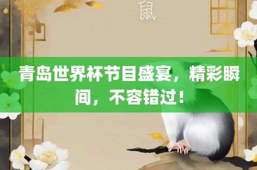 青岛世界杯节目盛宴，精彩瞬间，不容错过！