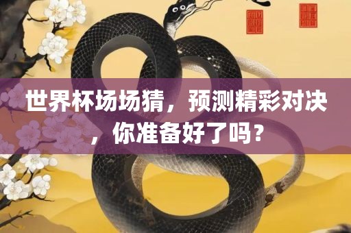 世界杯场场猜，预测精彩对决，你准备好了吗？