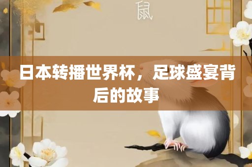 日本转播世界杯，足球盛宴背后的故事眉山市正发家政服务有限公司