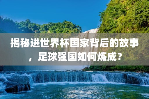 揭秘进世界杯国家背眉山市正发家政服务有限公司后的故事，足球强国如何炼成？
