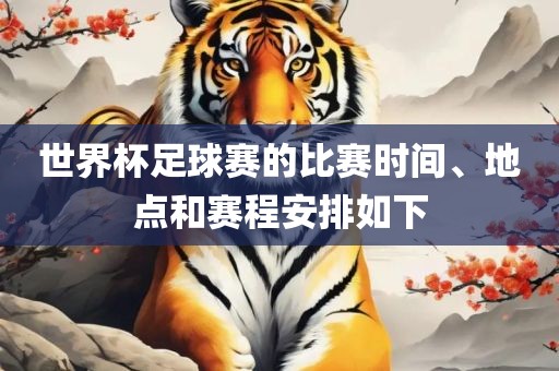 世界杯足球赛的比赛时间、地点和赛程安排如下