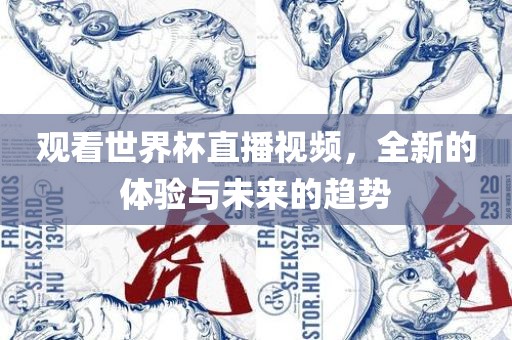 观看世界杯直播视频，全新的体验与未来的趋势