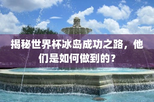 揭秘世界杯冰岛成功之路，他们是如何做到的？眉山市正发家政服务有限公司