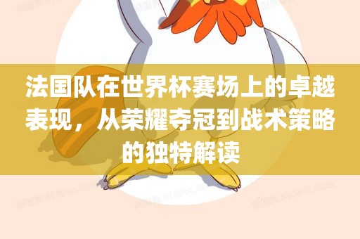 法国队在世界杯赛场上的卓越表现，从荣耀夺冠到战术策略眉山市正发家政服务有限公司的独特解读