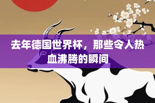 去年德国世界杯，那些令人热血沸腾的瞬间