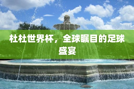 杜杜世界杯，全球瞩目的足球盛宴