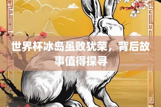 世界杯冰岛虽败犹荣，背后故事值得探寻