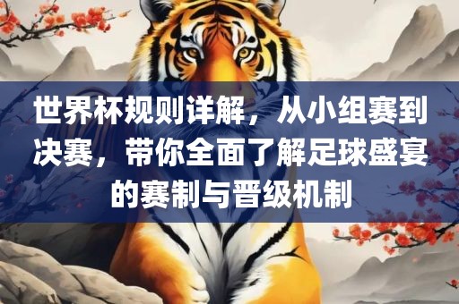 世界杯规则详解，从小组赛到决赛，带你全面了解足球盛宴的赛制与晋级机制