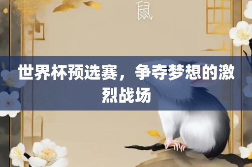 世界杯预选赛，争夺梦想的激烈战场