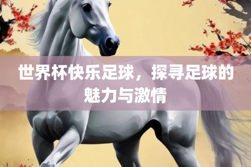 世界杯快乐足球，探寻足球的魅力与激情