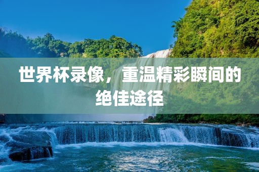 世界杯录像，重温精彩瞬间的绝佳途径