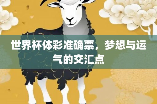 世界杯体彩准确票，梦想与运气的交汇点